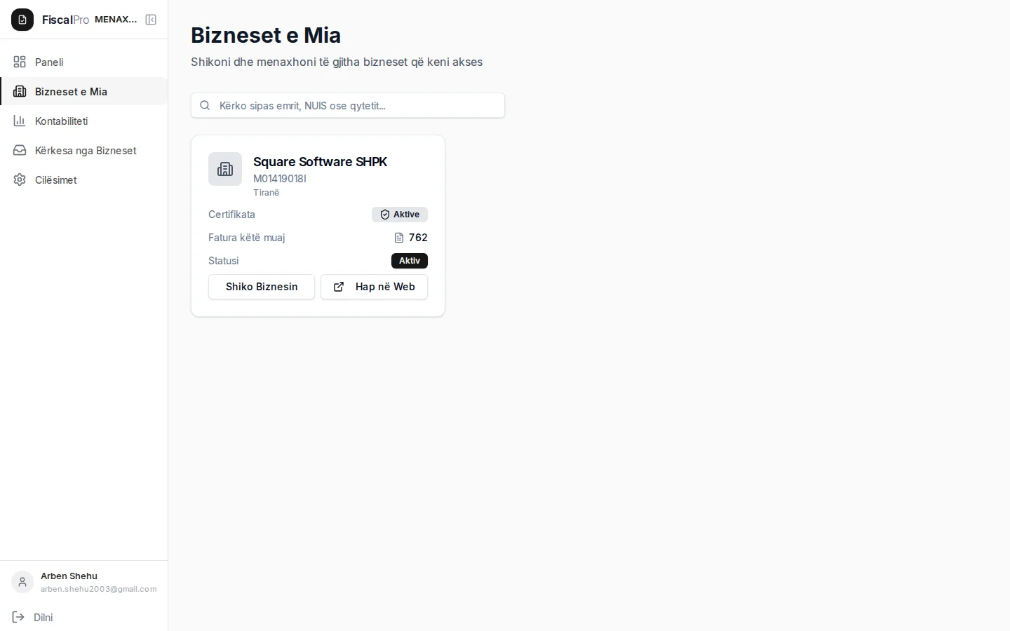 Bizneset e mia